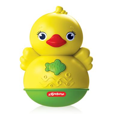 Уточка Музыкальная неваляшка (жёлто-зелёная)