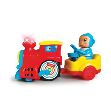 Весёлый паровозик (красный)