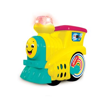 Музыкальный паровозик (жёлтый)